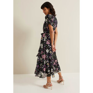 Phase Eight Azalea Print Fil Coupe Dress